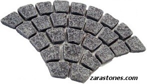 Zara Dark Grey Cobbles Fan